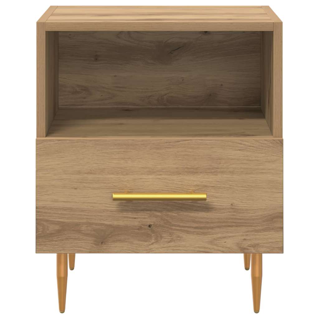 Nachttisch 2 pcs Braun 40 x 35 x 47,5 cm Holzwerkstoff