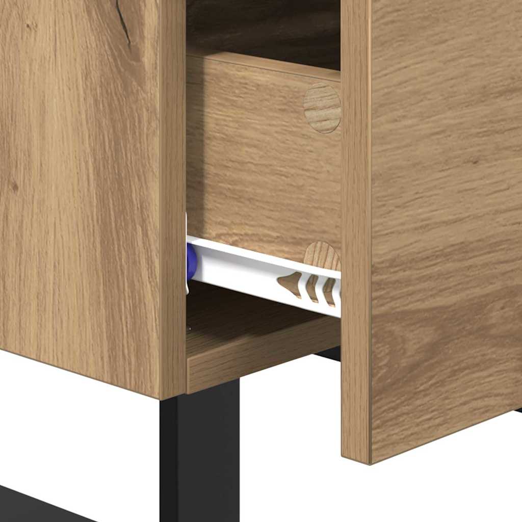 Nachttisch 2 pcs Artisan-Eiche 40 x 35 x 47,5 cm Holzwerkstoff