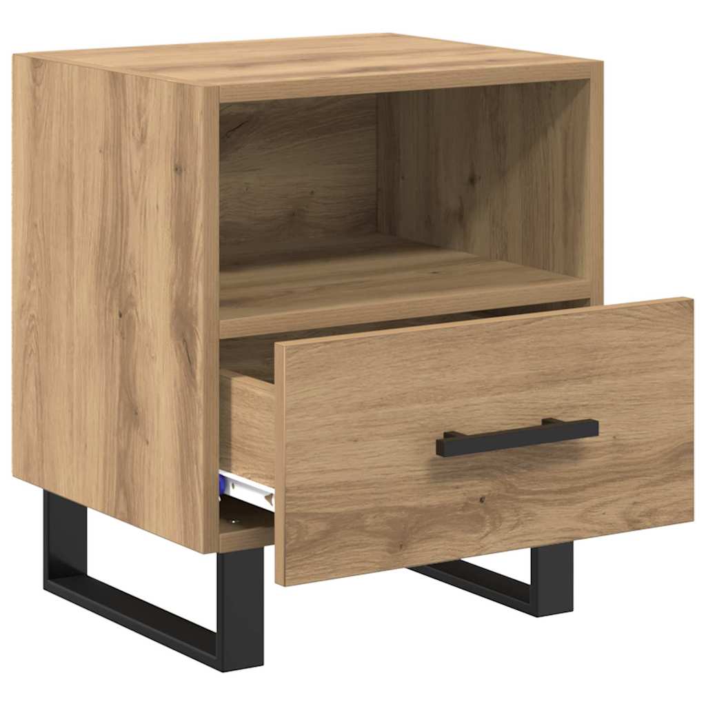 Nachttisch 2 pcs Artisan-Eiche 40 x 35 x 47,5 cm Holzwerkstoff
