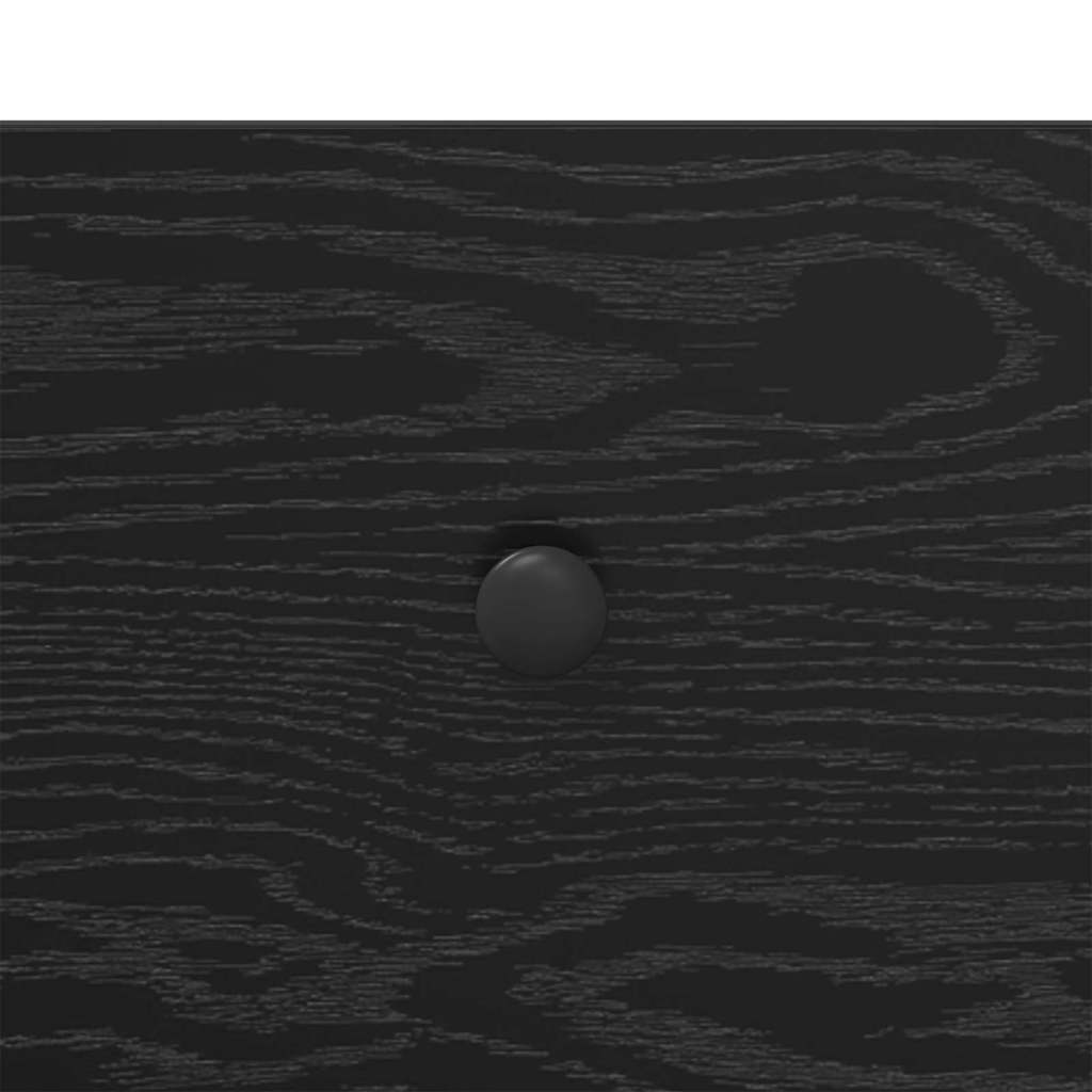 Nachttisch 2 pcs Schwarz Eichen-Optik 35 x 30 x 51 cm