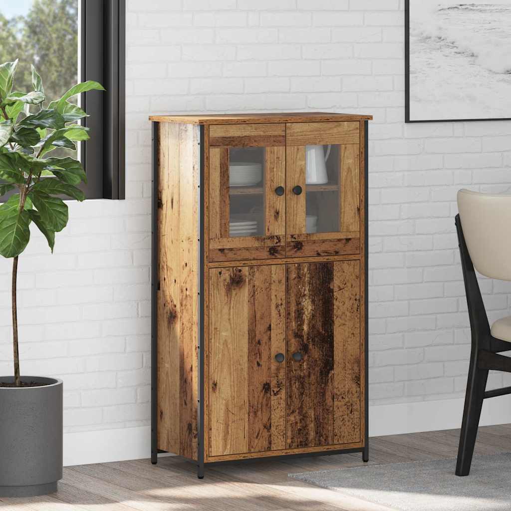 Highboard Altholz 62 x 32 x 106,5 cm Holzwerkstoff