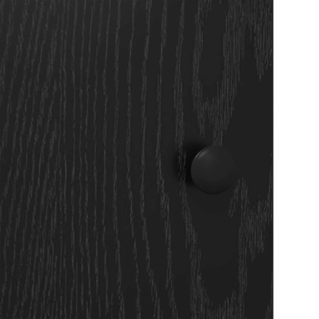 Highboard Schwarz Eichen-Optik 62 x 36 x 121,5 cm Holzwerkstoff