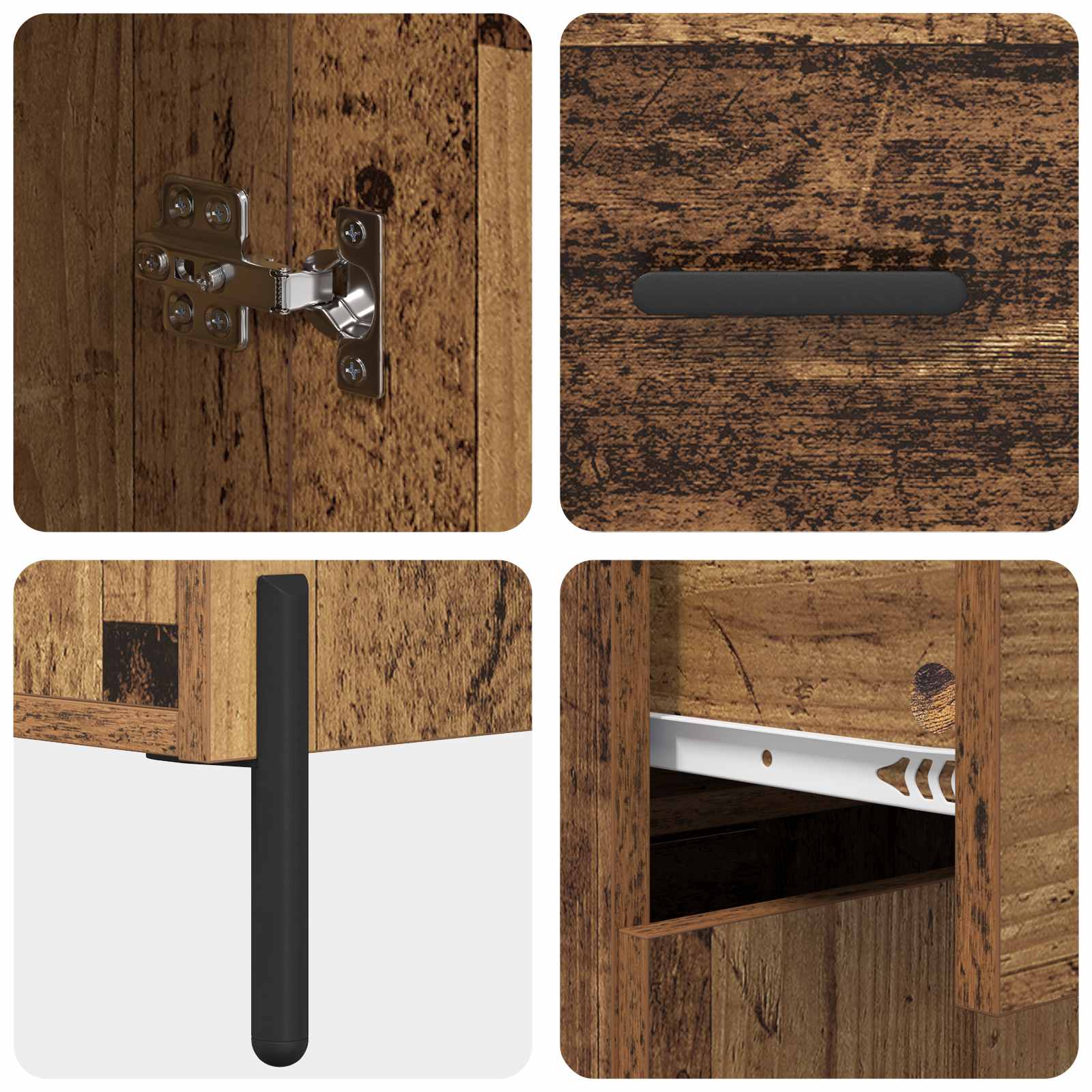 Sideboard Altholz 69,5 x 34 x 90 cm Holzwerkstoff