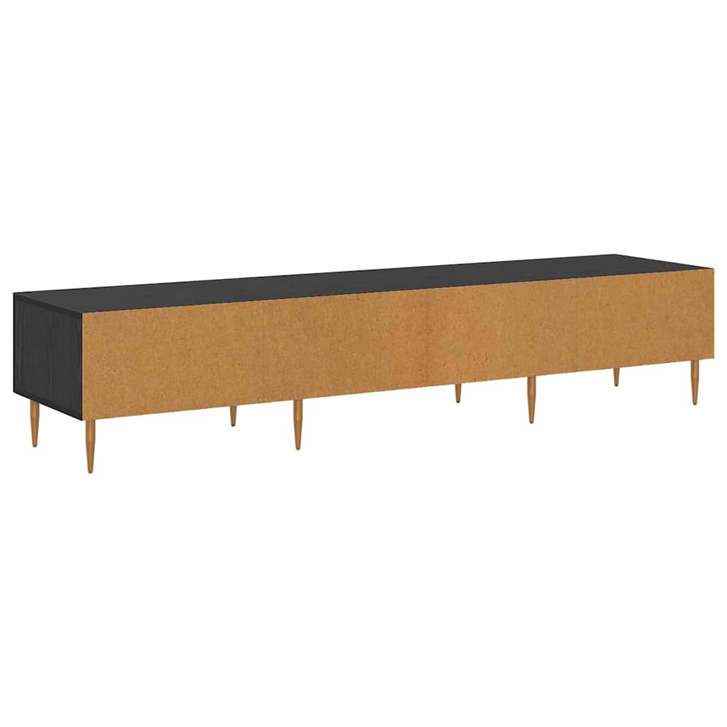 TV-Schränk Schwarz Eichen-Optik 150 x 36 x 30 cm Holzwerkstoff