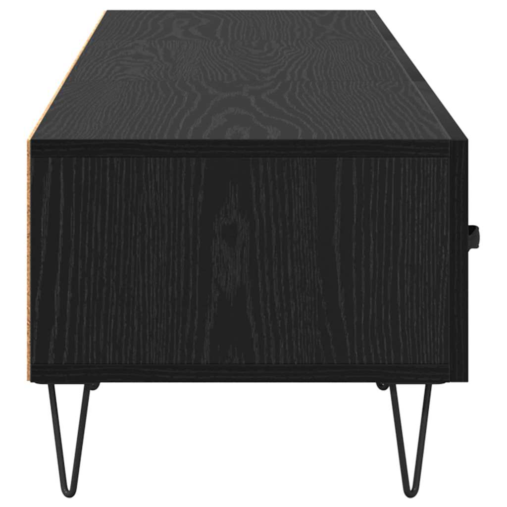 TV-Schränk Schwarz Eichen-Optik 150 x 36 x 30 cm Holzwerkstoff