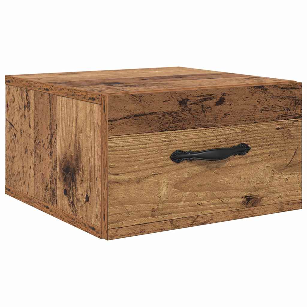 Nachttisch 2 pcs Altholz 35 x 35 x 20 cm Holzwerkstoff