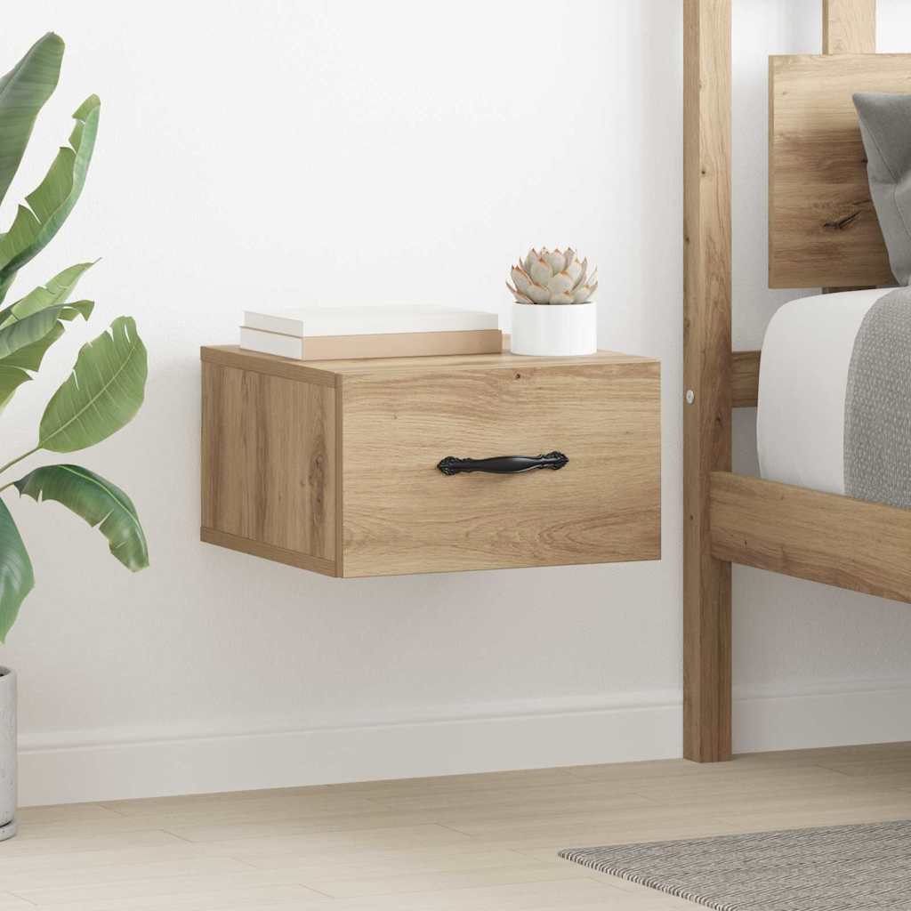 Nachttisch 2 pcs Artisan-Eiche 35 x 35 x 20 cm Holzwerkstoff