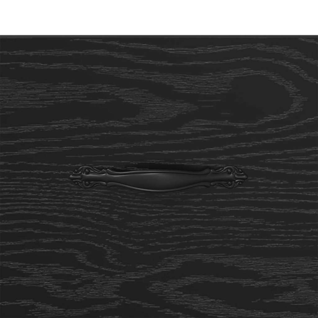 Nachttisch 2 pcs Schwarz Eichen-Optik 35 x 35 x 20 cm