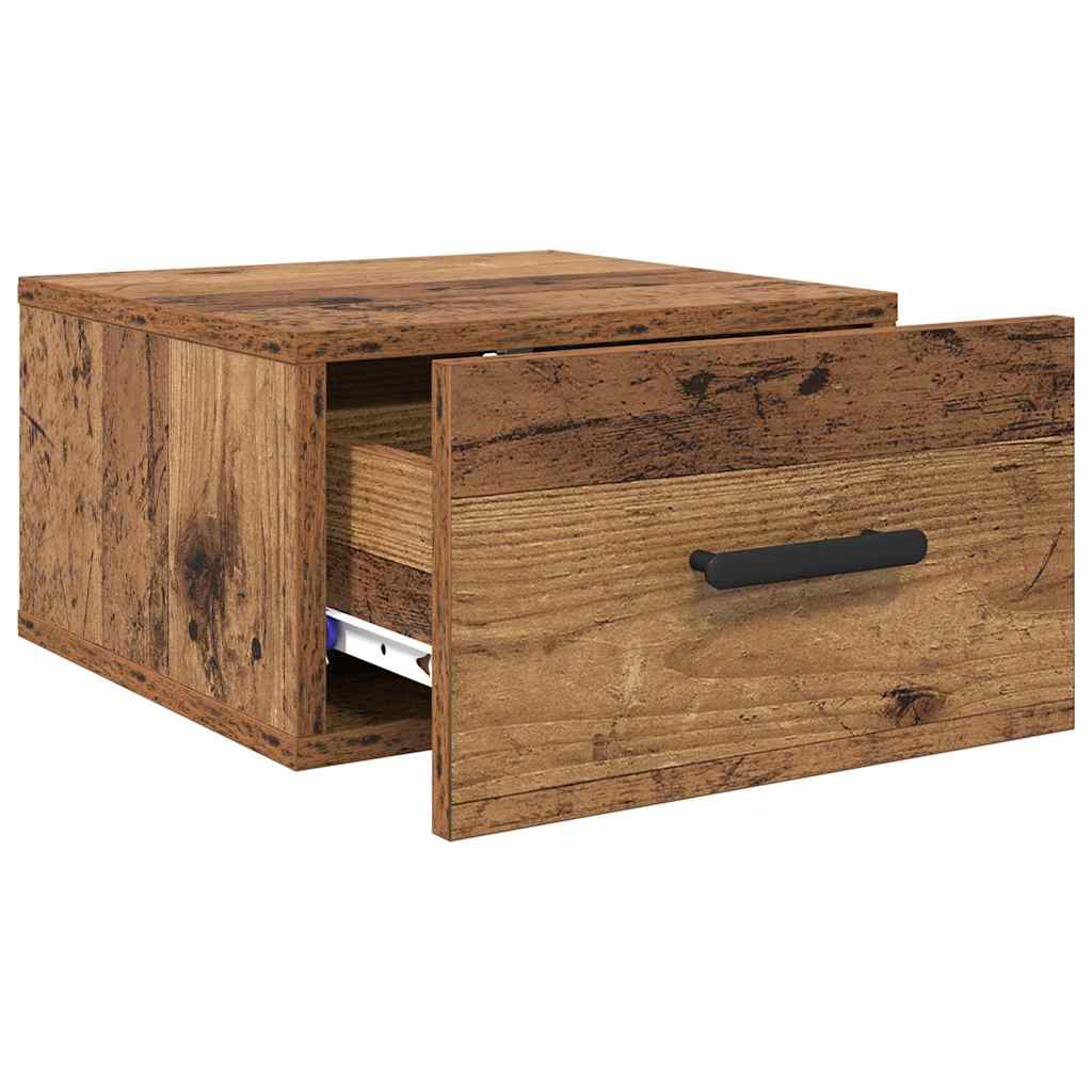 Nachttisch 2 pcs Altholz 35 x 35 x 20 cm Holzwerkstoff