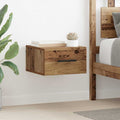 Nachttisch Wandmontiert Altholz 35 x 35 x 20 cm Holzwerkstoff