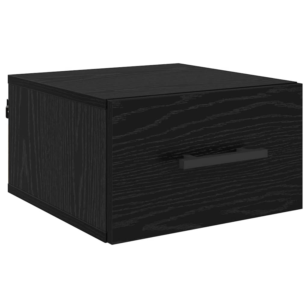 Nachttisch Schwarz Eichen-Optik 35 x 35 x 20 cm Holzwerkstoff