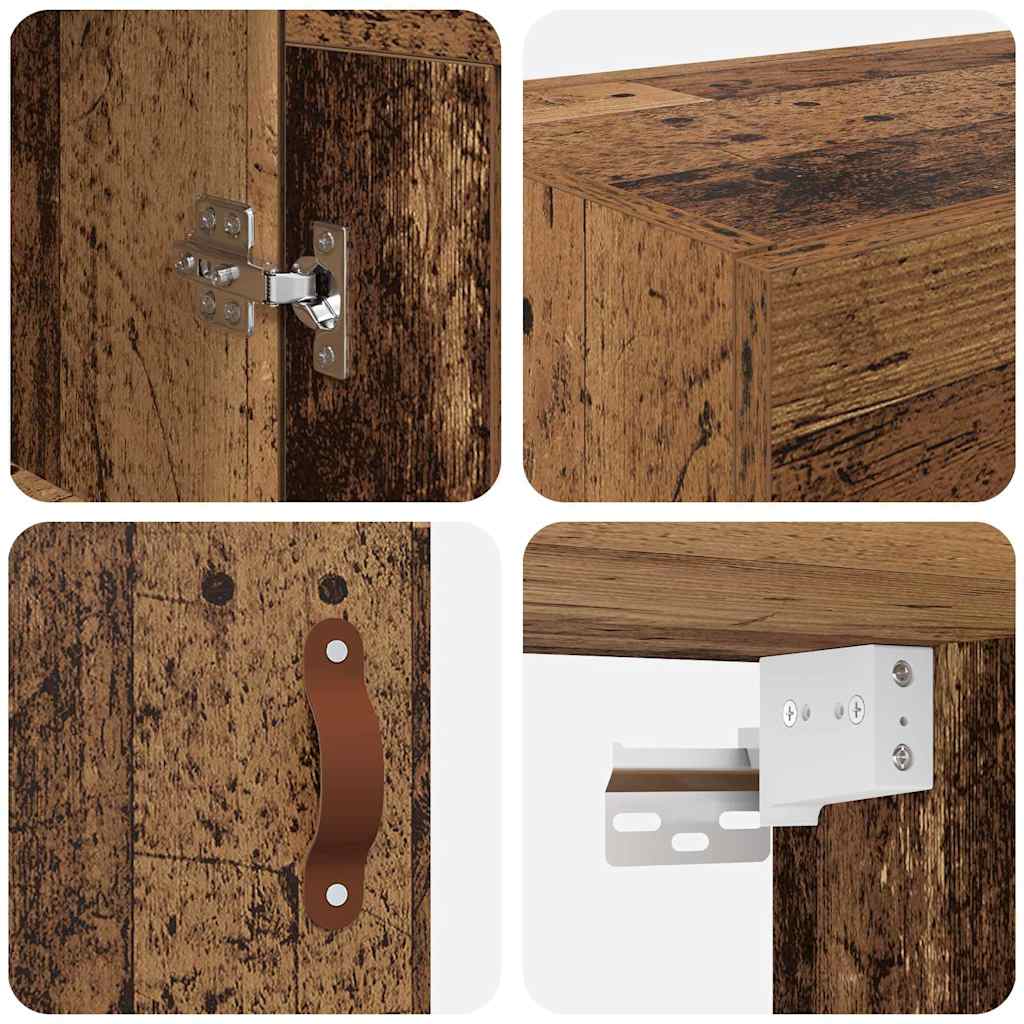 Wandschrank Altholz 69,5 x 34 x 90 cm Holzwerkstoff