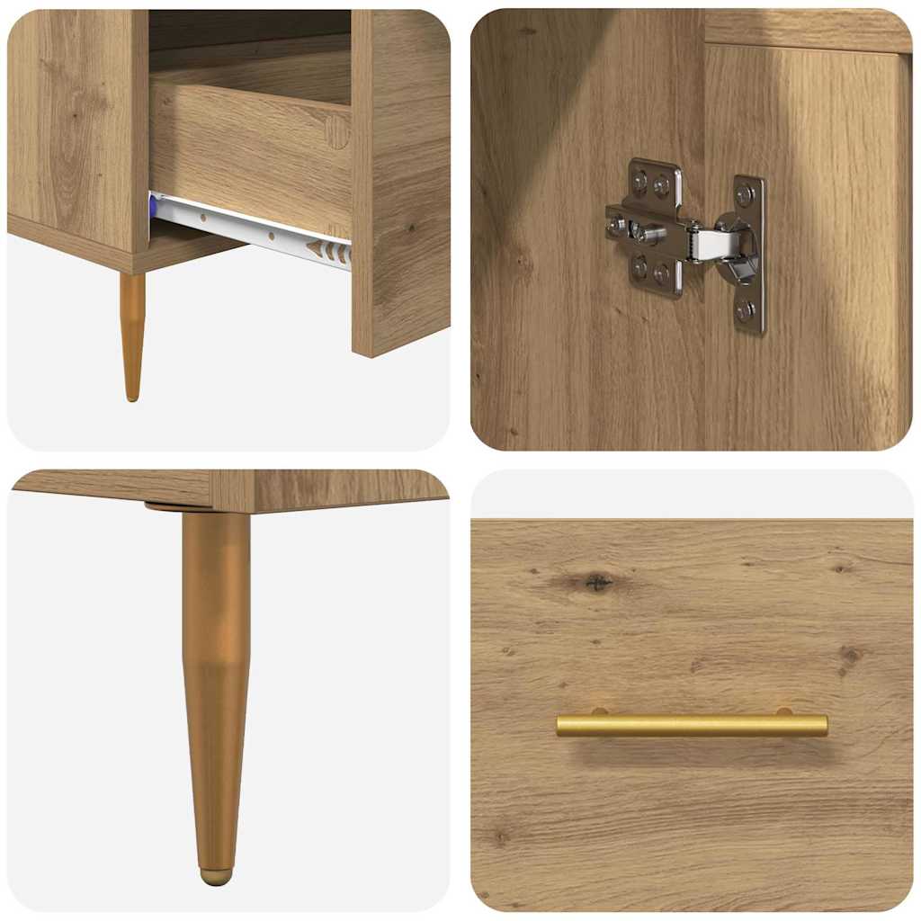 Highboard mit Schubladen Artisan-Eiche 69,5 x 31 x 115 cm