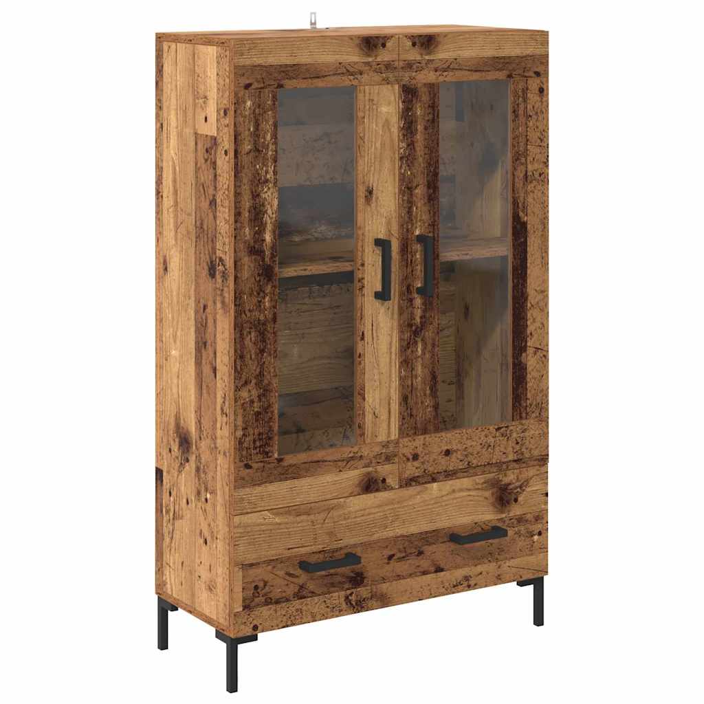 Highboard Altholz 69,5 x 31 x 115 cm Holzwerkstoff