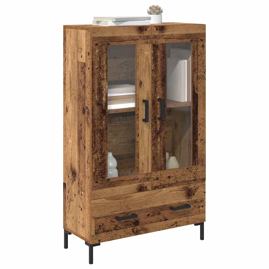 Highboard Altholz 69,5 x 31 x 115 cm Holzwerkstoff