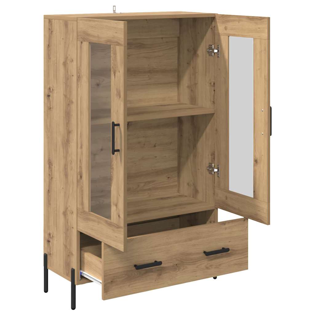 Highboard Corona Artisan-Eiche 69,5 x 31 x 115 cm Holzwerkstoff