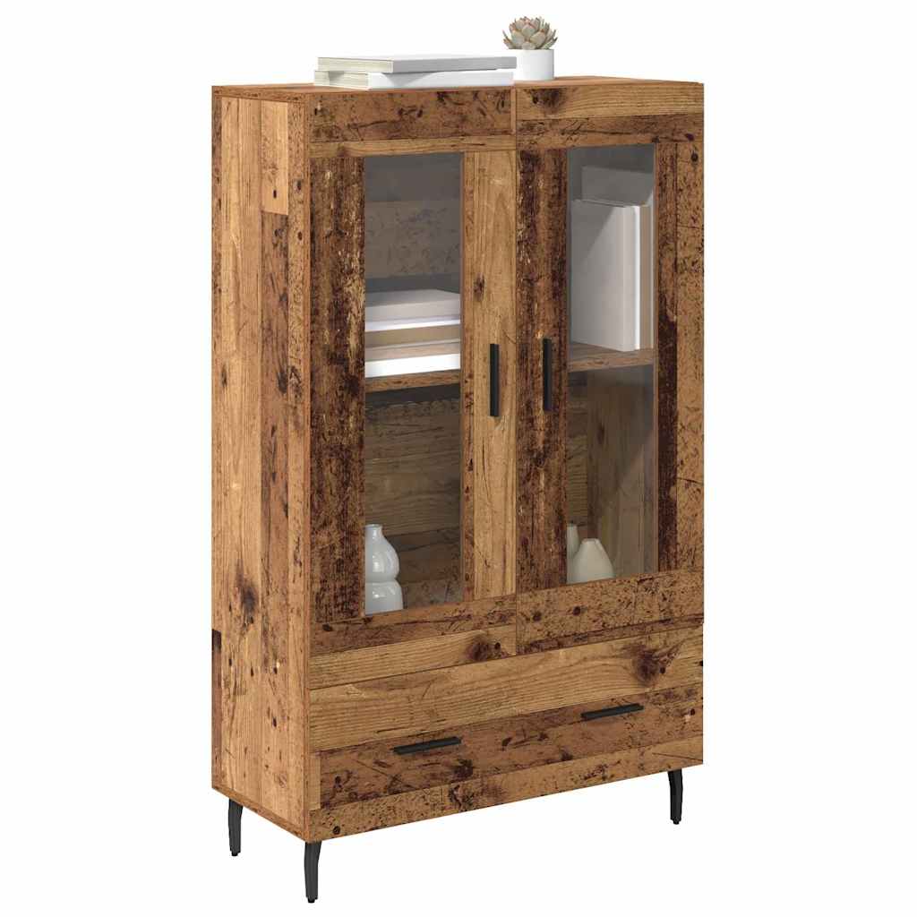 Highboard Altholz 69,5 x 31 x 115 cm Holzwerkstoff