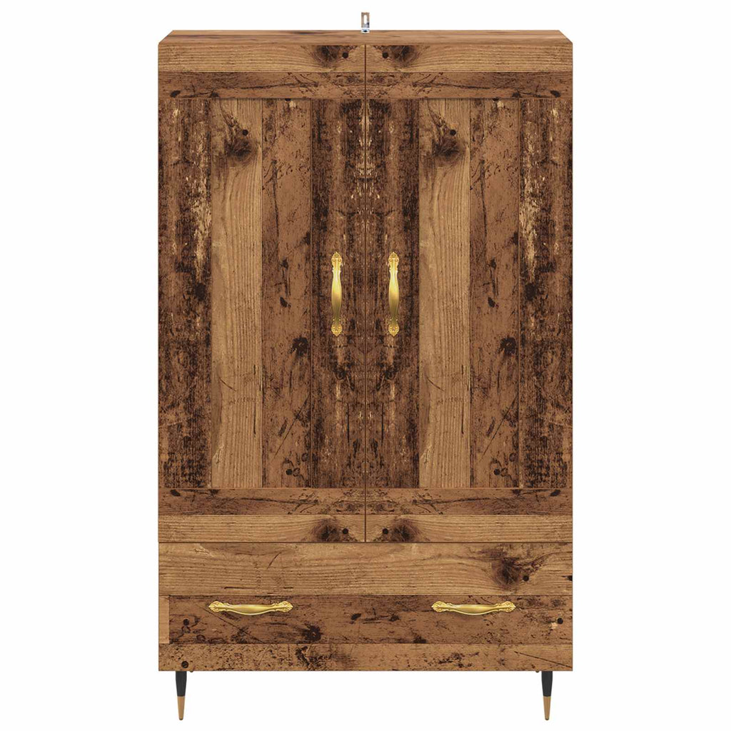Highboard Altholz 69,5 x 31 x 115 cm Holzwerkstoff