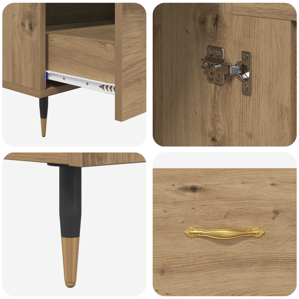 Highboard Artisan-Eiche 69,5 x 31 x 115 cm Holzwerkstoff