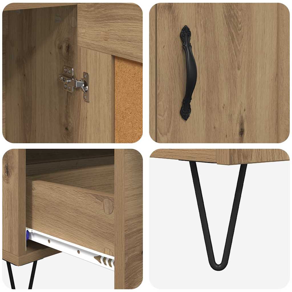 Highboard Artisan-Eiche 69,5 x 31 x 115 cm Holzwerkstoff