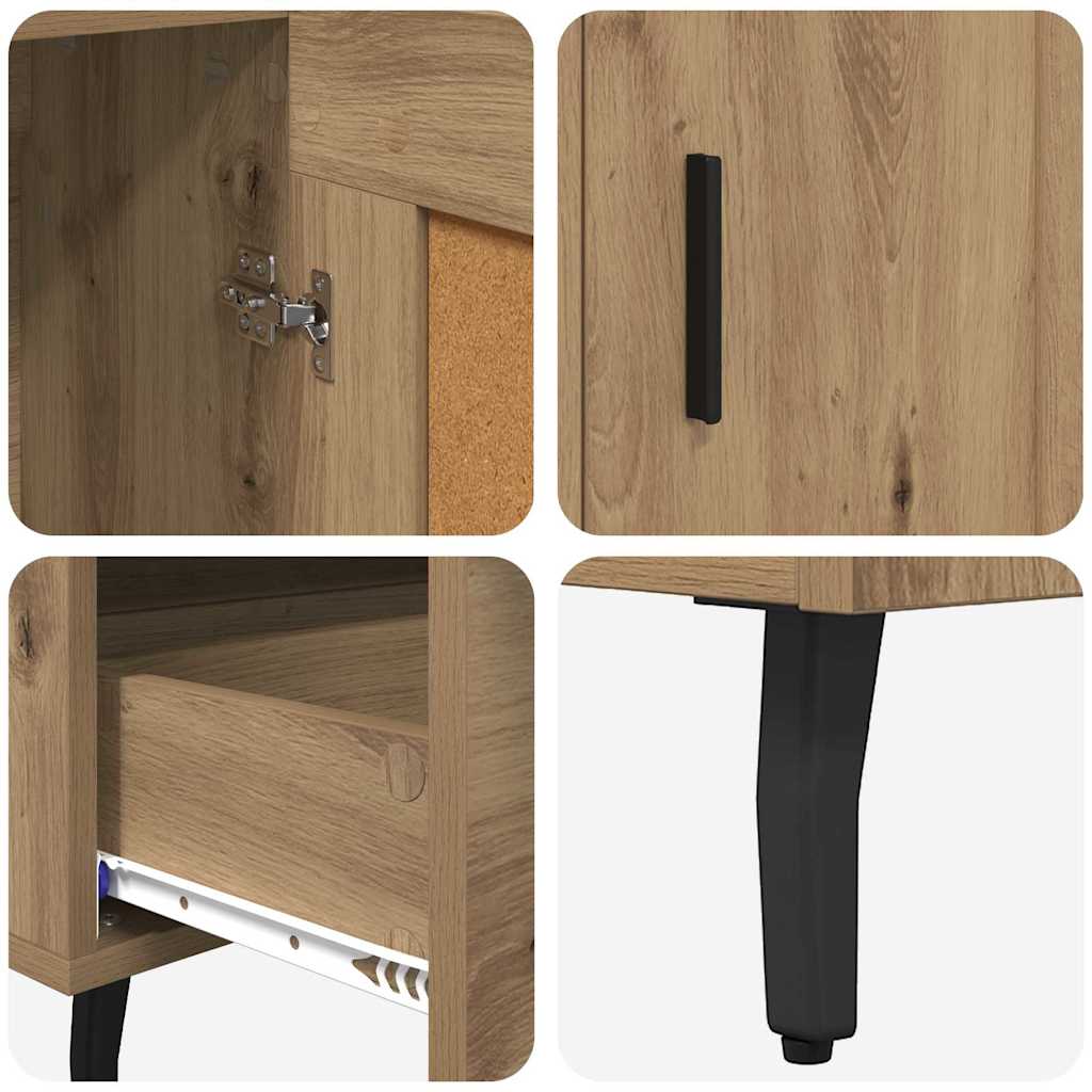 Highboard Artisan-Eiche 69,5 x 31 x 115 cm Holzwerkstoff