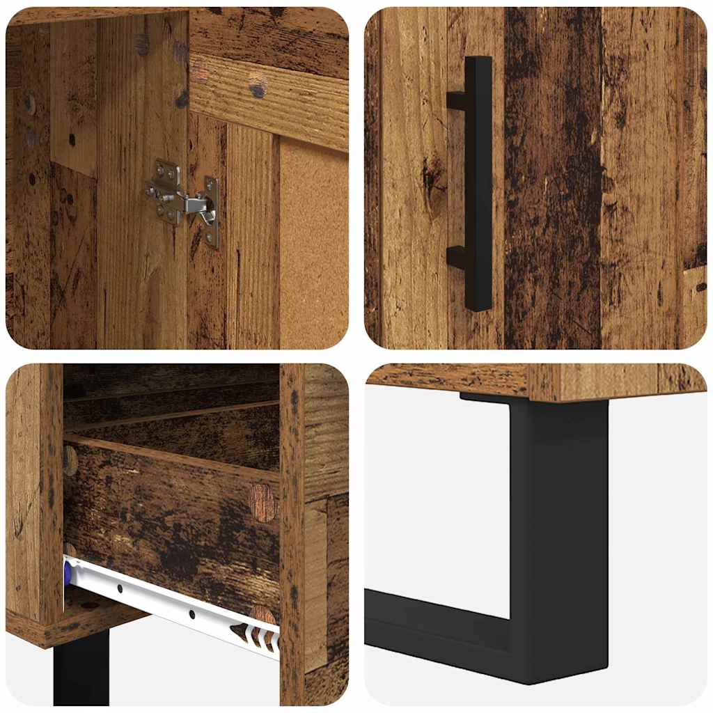 Highboard Altholz 69,5 x 31 x 115 cm Holzwerkstoff