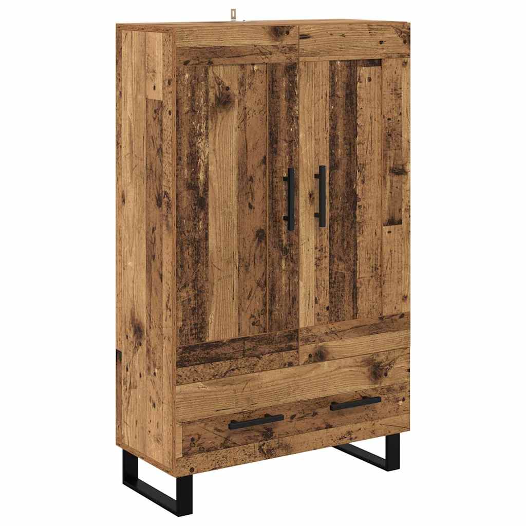 Highboard Altholz 69,5 x 31 x 115 cm Holzwerkstoff