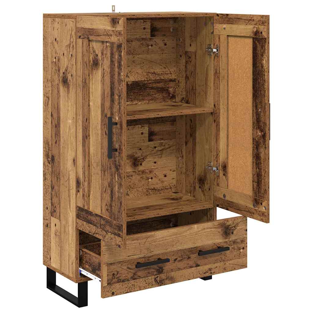 Highboard Altholz 69,5 x 31 x 115 cm Holzwerkstoff