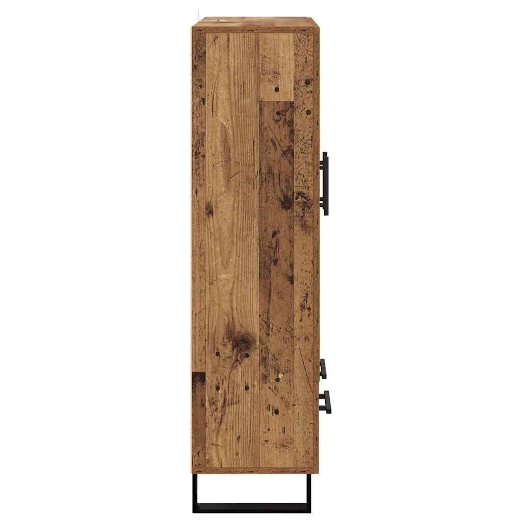 Highboard Altholz 69,5 x 31 x 115 cm Holzwerkstoff