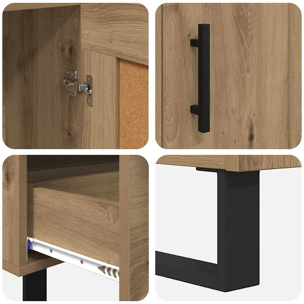 Highboard Artisan-Eiche 69,5 x 31 x 115 cm Holzwerkstoff