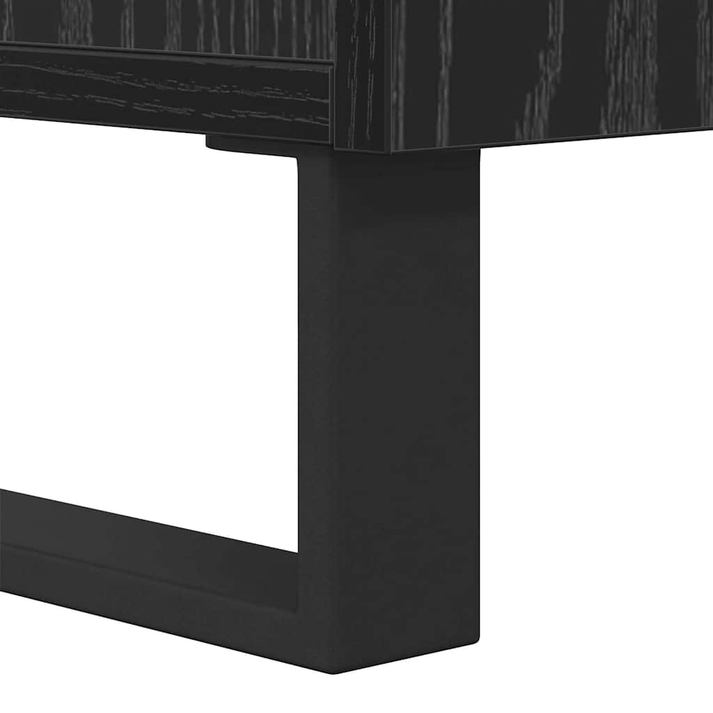 Couchtisch Schwarz Eichen-Optik 90 x 60 x 35 cm Holzwerkstoff