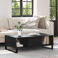 Couchtisch Schwarz Eichen-Optik 104 x 60 x 35 cm Holzwerkstoff