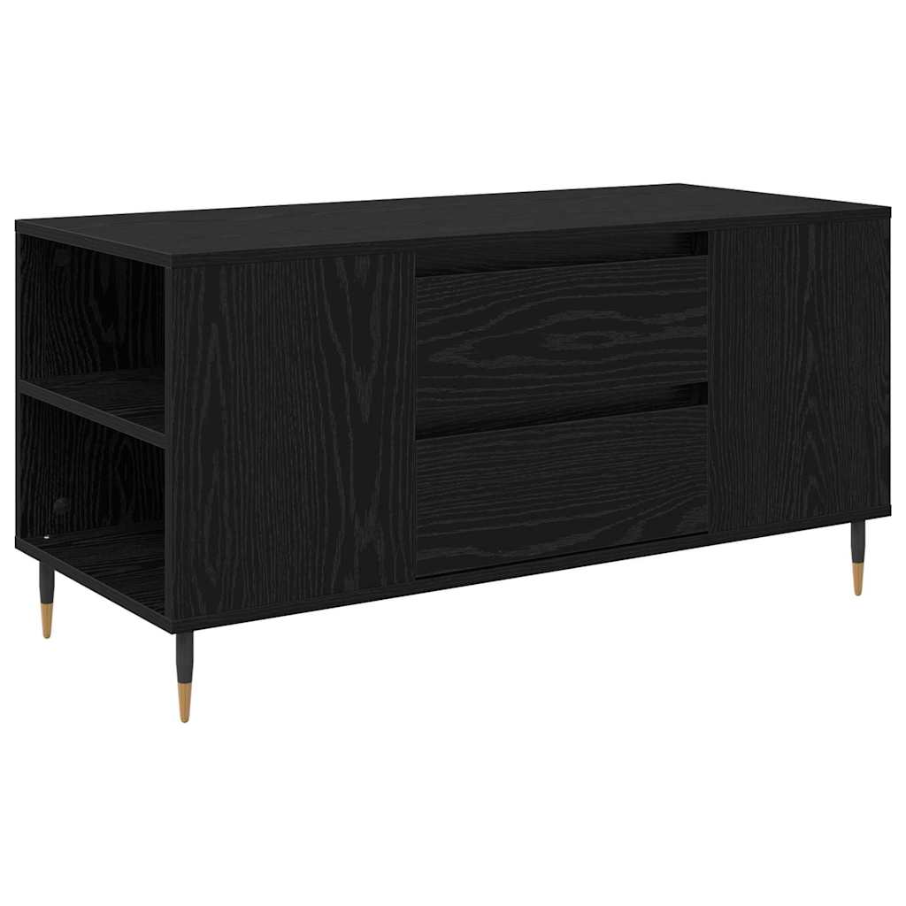 Couchtisch Schwarz Eichen-Optik 102 x 44,5 x 50 cm