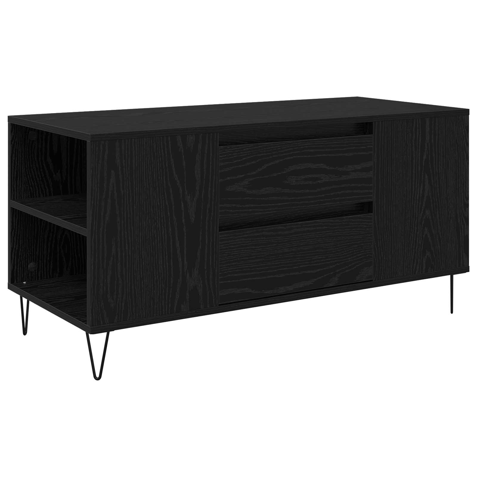Couchtisch Schwarz Eichen-Optik 102 x 44,5 x 50 cm