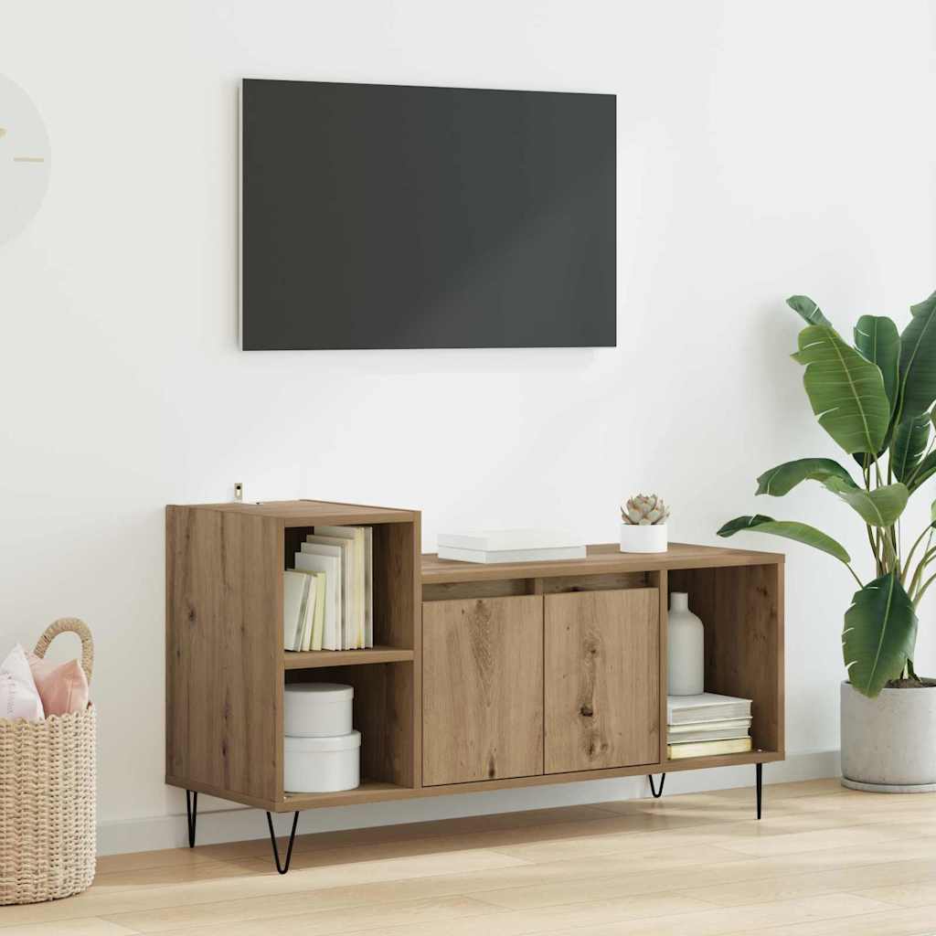 TV-Schränk Artisan-Eiche 100 x 35 x 55 cm Holzwerkstoff
