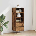 Highboard mit Schubladen Altholz 40 x 36 x 110 cm Holzwerkstoff