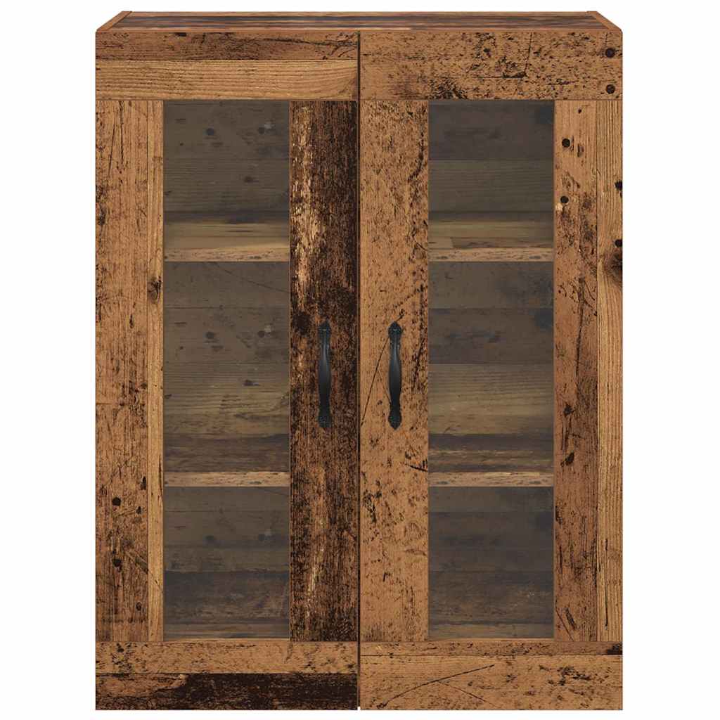 Wandschrank Altholz 69,5 x 34 x 90 cm Engineered Wood und Glas