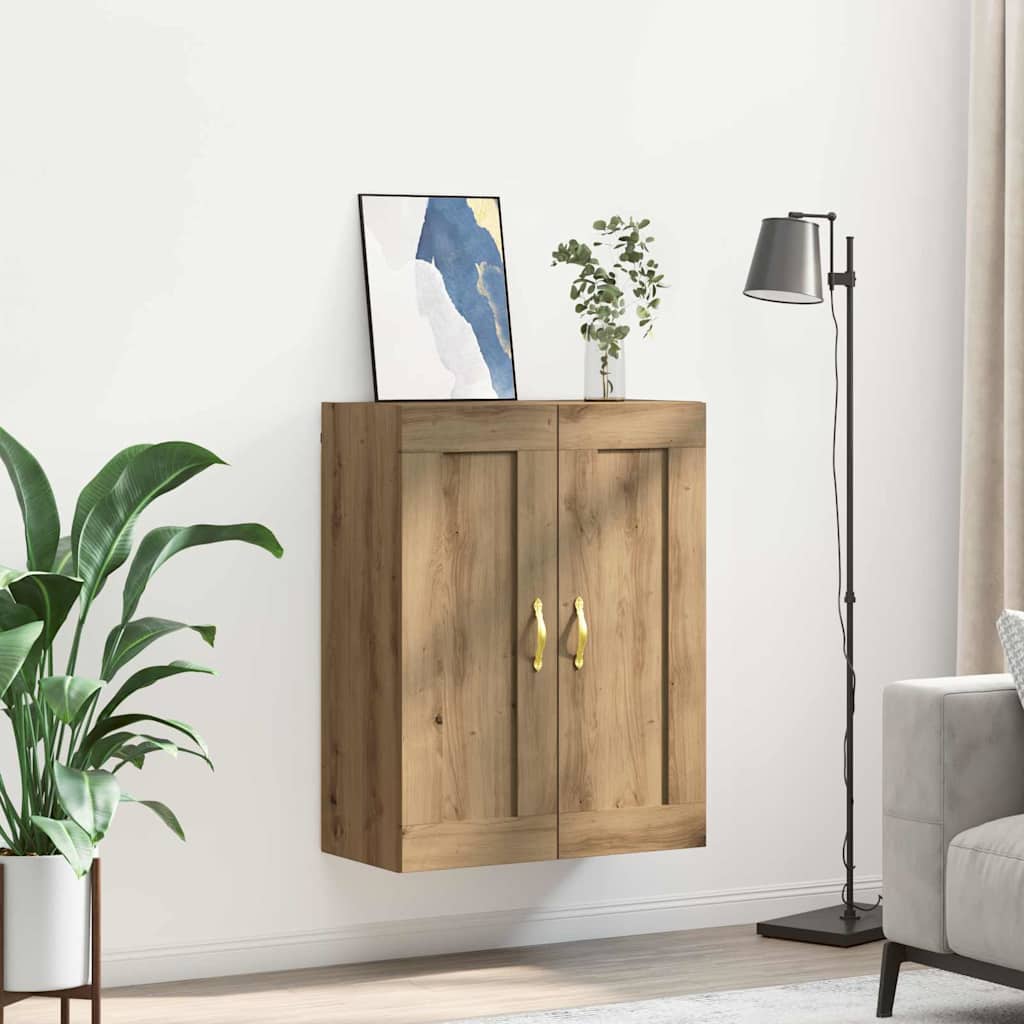 Wandschrank Artisan-Eiche 69,5 x 34 x 90 cm Holzwerkstoff