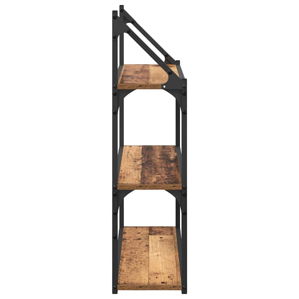 Wandregal mit Regal Altholz 60 x 21 x 78,5 cm Holzwerkstoff
