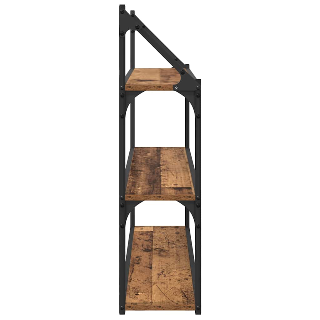 Wandregal mit Regal Altholz 80 x 21 x 78,5 cm Holzwerkstoff