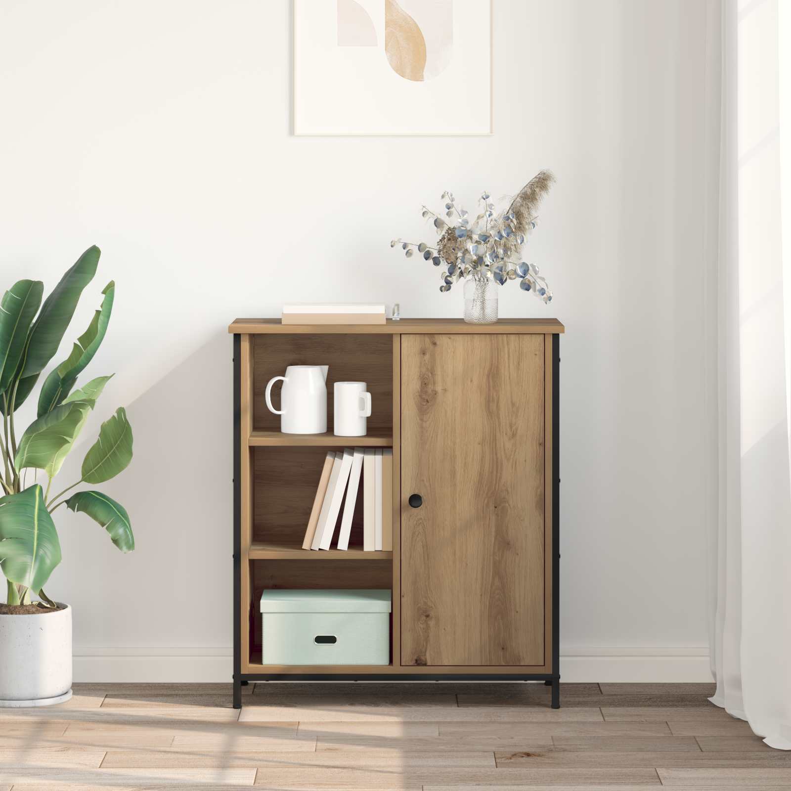 Sideboard Artisan-Eiche 70 x 30 x 80 cm Holzwerkstoff