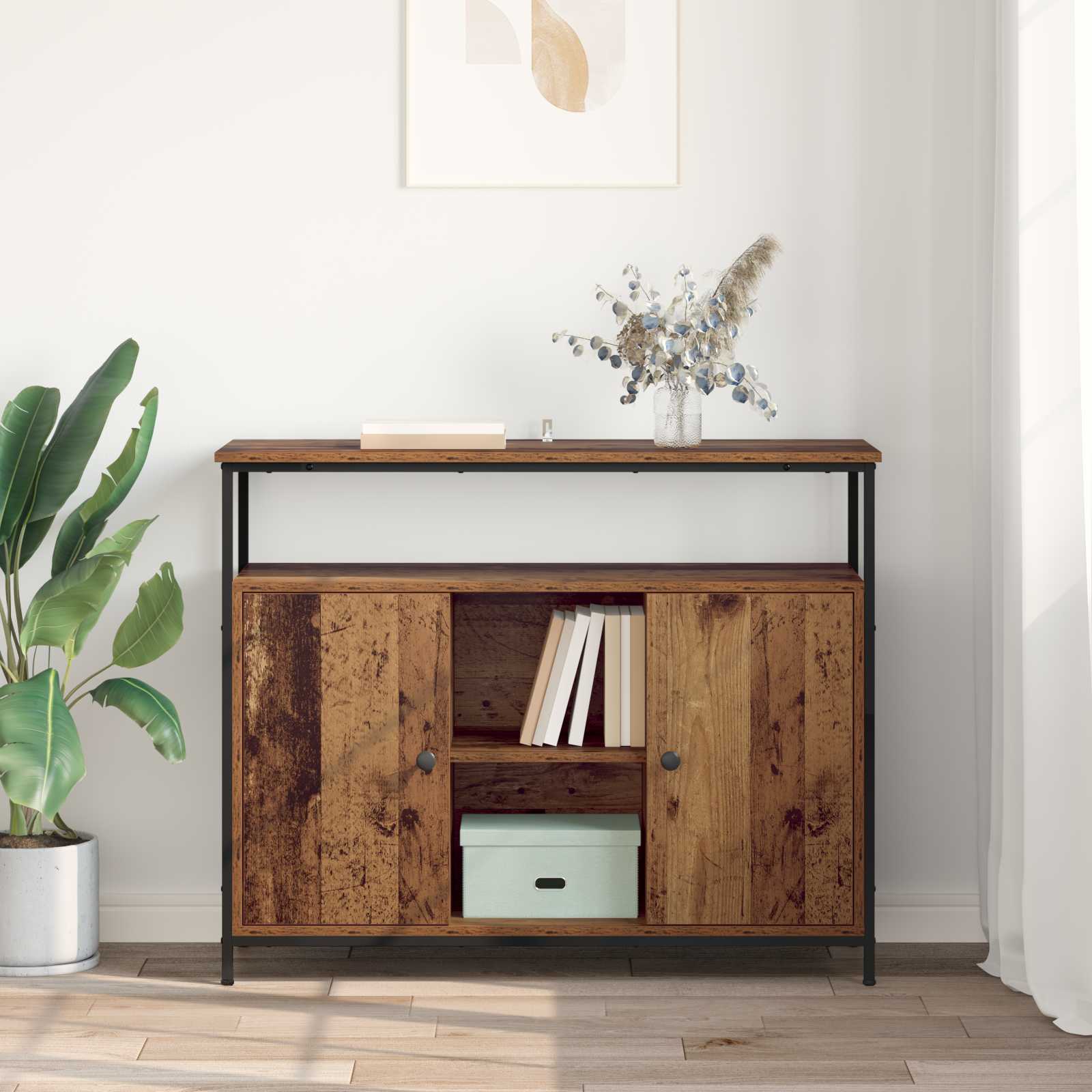 Sideboard Altholz 100 x 35 x 80 cm Holzwerkstoff