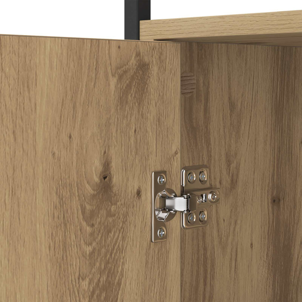 Sideboard Artisan-Eiche 100 x 35 x 80 cm Holzwerkstoff