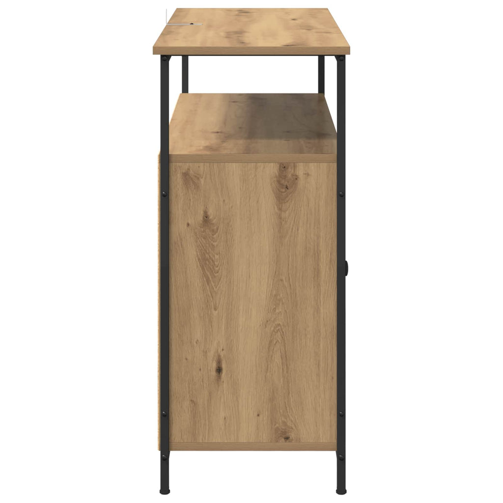 Sideboard Artisan-Eiche 100 x 35 x 80 cm Holzwerkstoff