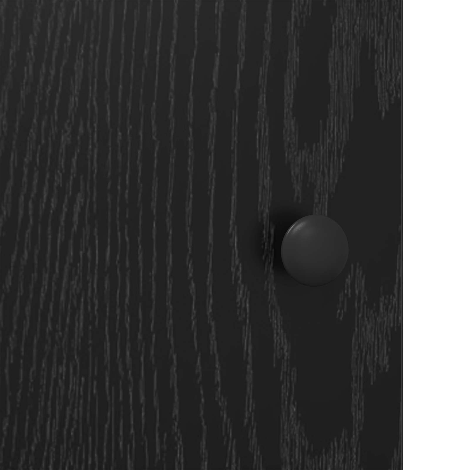 Sideboard Schwarz Eichen-Optik 100 x 35 x 80 cm Holzwerkstoff