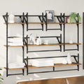 Wandregal-Set 6 pcs Altholz 100 x 25 x 30 cm Holzwerkstoff