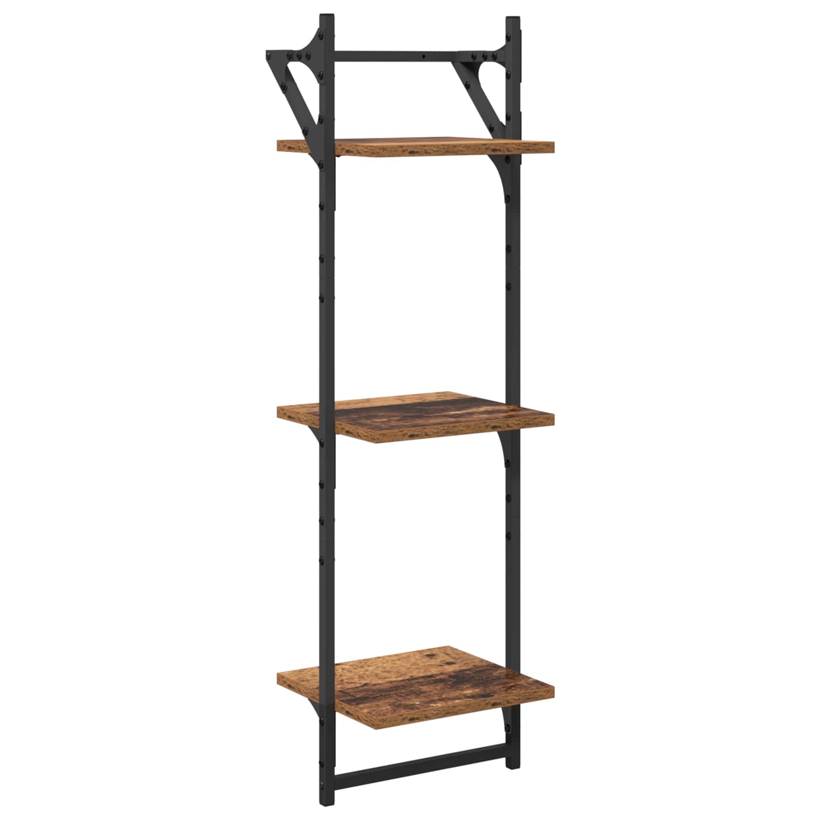 Wandregal-Set 6 pcs Altholz 100 x 25 x 30 cm Holzwerkstoff