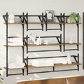 Wandregal-Set mit Regal 6 pcs Artisan-Eiche 100 x 25 x 30 cm