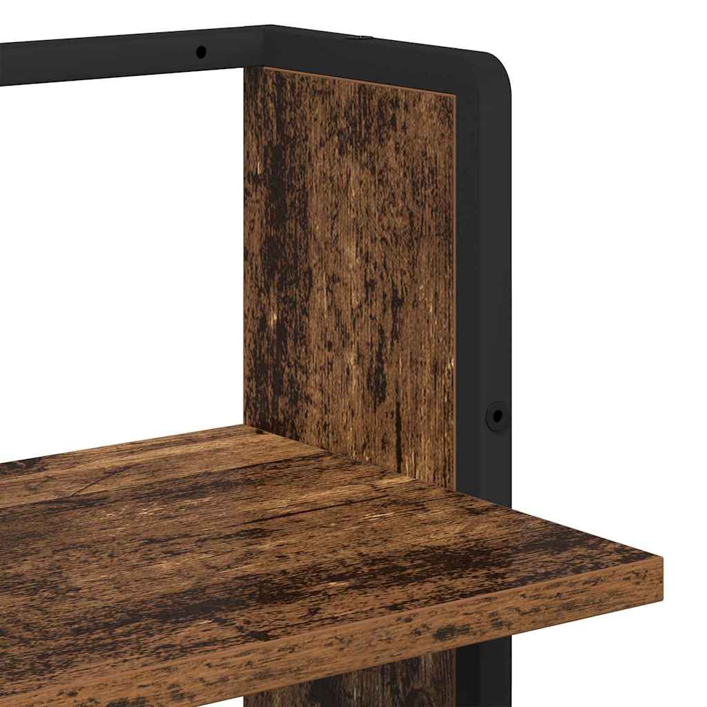 Wandregal mit Regal Altholz 30 x 25 x 100 cm Holzwerkstoff