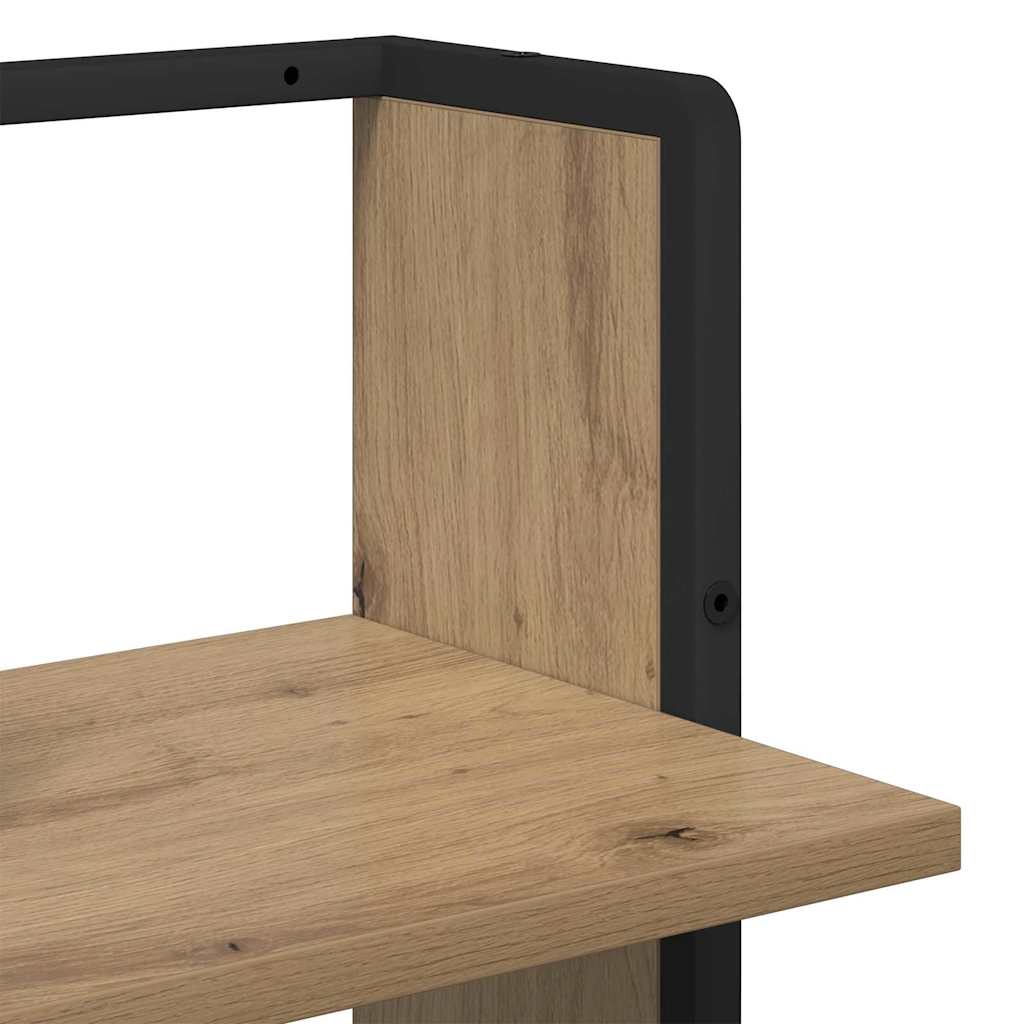 Wandregal Artisan-Eiche 30 x 25 x 100 cm Holzwerkstoff